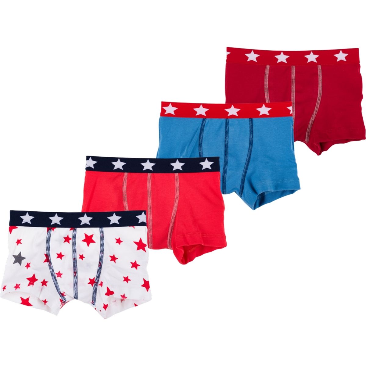 PETIT BATEAU Lot de 4 boxers garçon