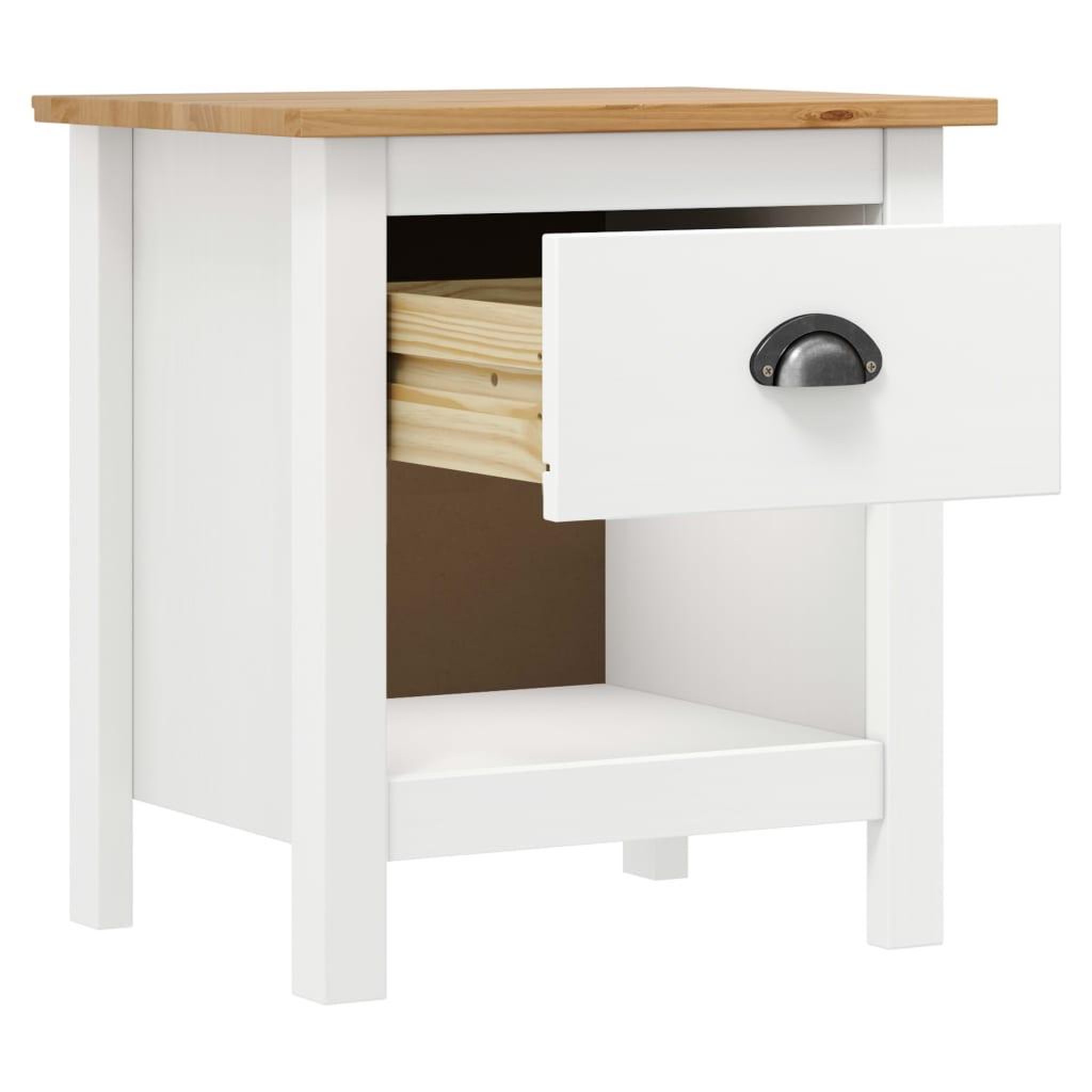 Voir la diapositive 4 : VIDAXL Tables de chevet 2 pcs Hill 46x35x49,5 cm Bois de pin solide