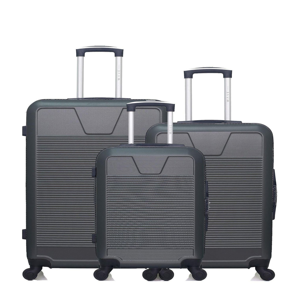 WAVE PARIS WAVE PARIS - Lot de 3 - Valise grand format, valise weekend et valise cabine SELENGA