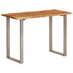 VIDAXL Table a dîner 110x50x76 cm Bois d'acacia solide