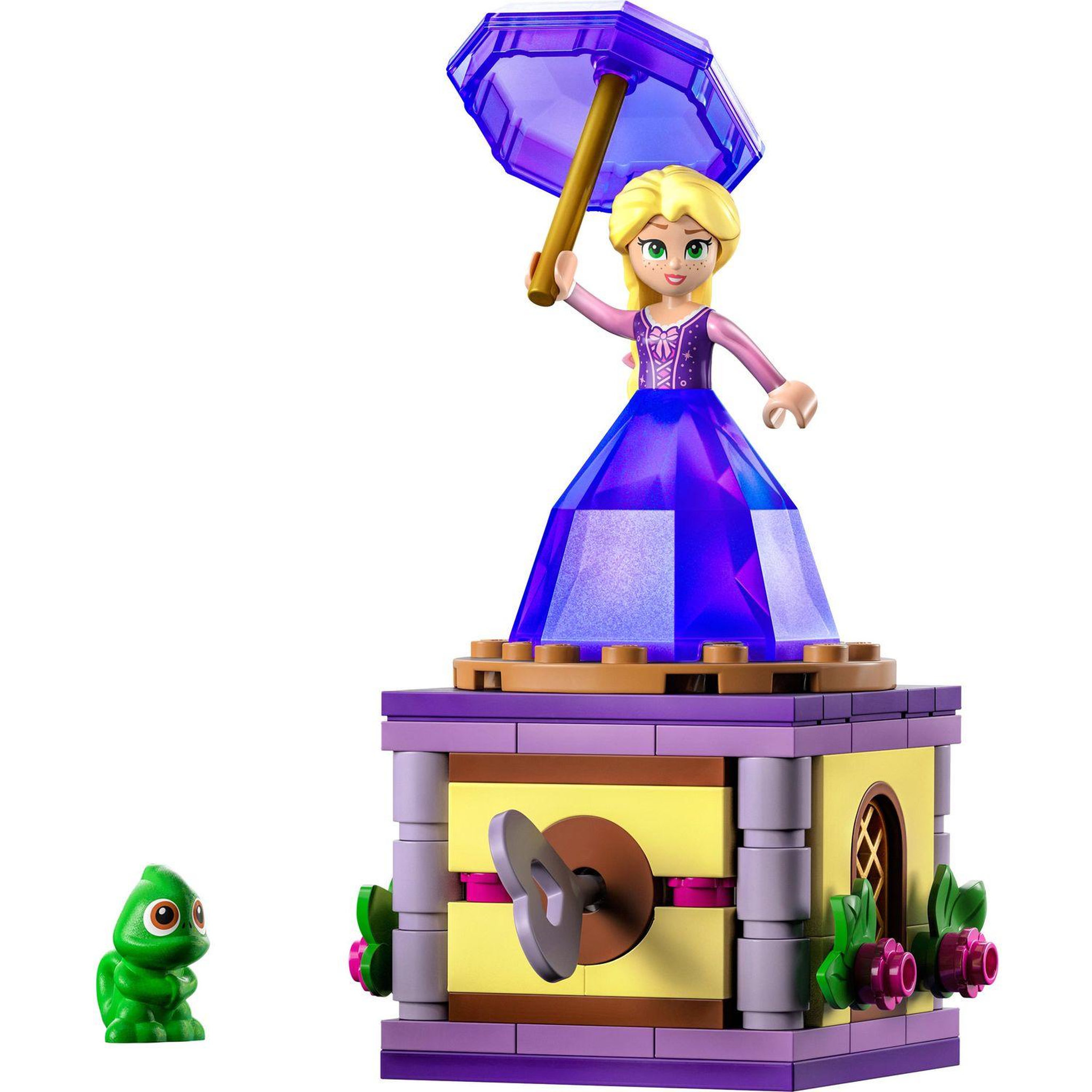 Voir la diapositive 3 : LEGO Disney Princess 43214 Raiponce tourbillonnante , Jouet de Construction avec Mini-Poupée Robe Diamant et Figurine Pascal le Caméléon