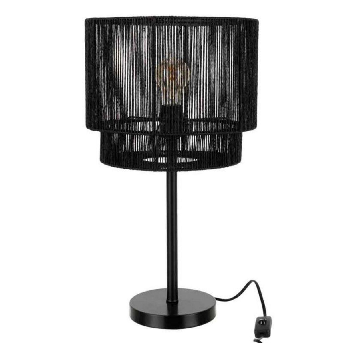 Paris Prix Lampe à Poser Design  Paul  52cm Noir