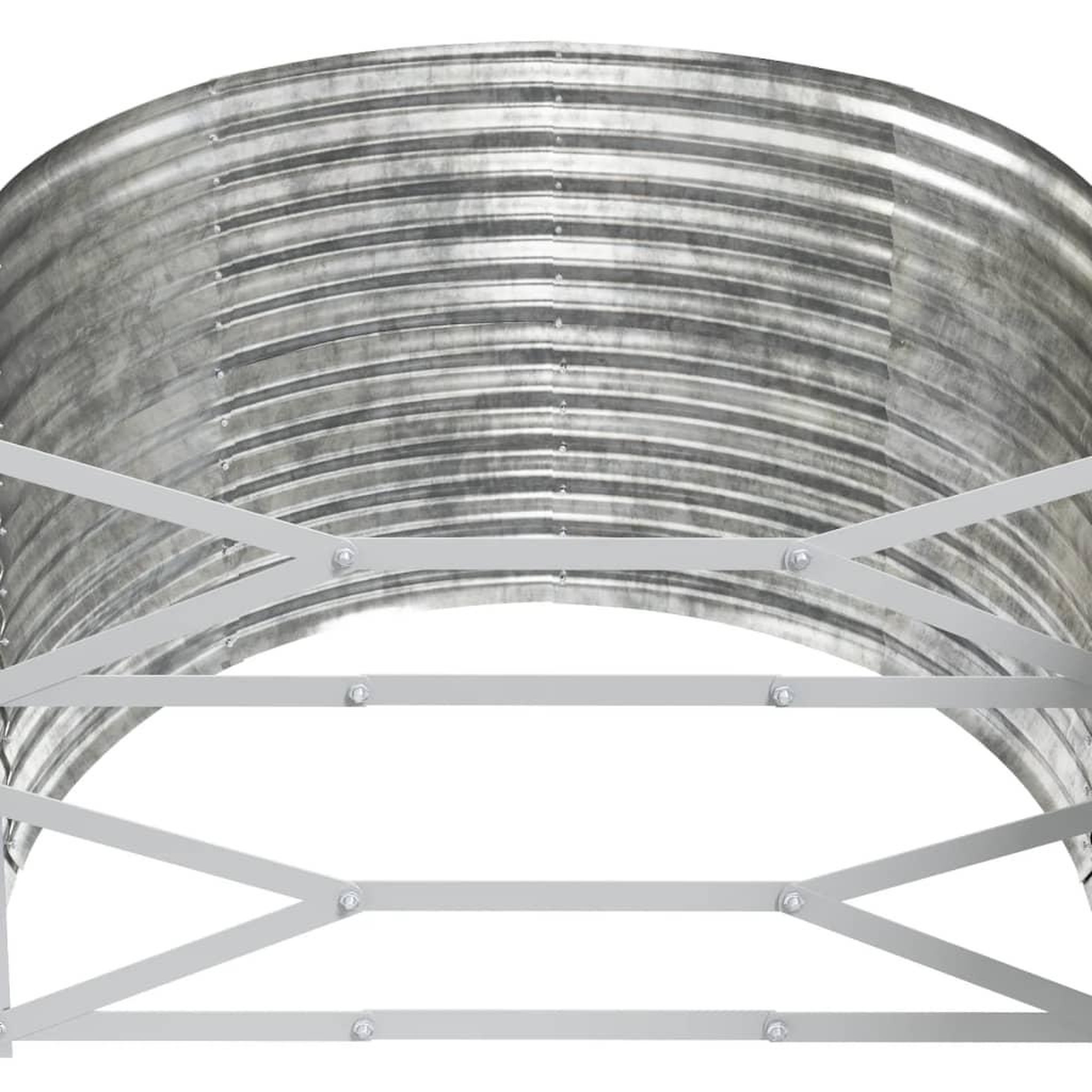 Voir la diapositive 5 : VIDAXL Lit sureleve de jardin Acier enduit de poudre Argente