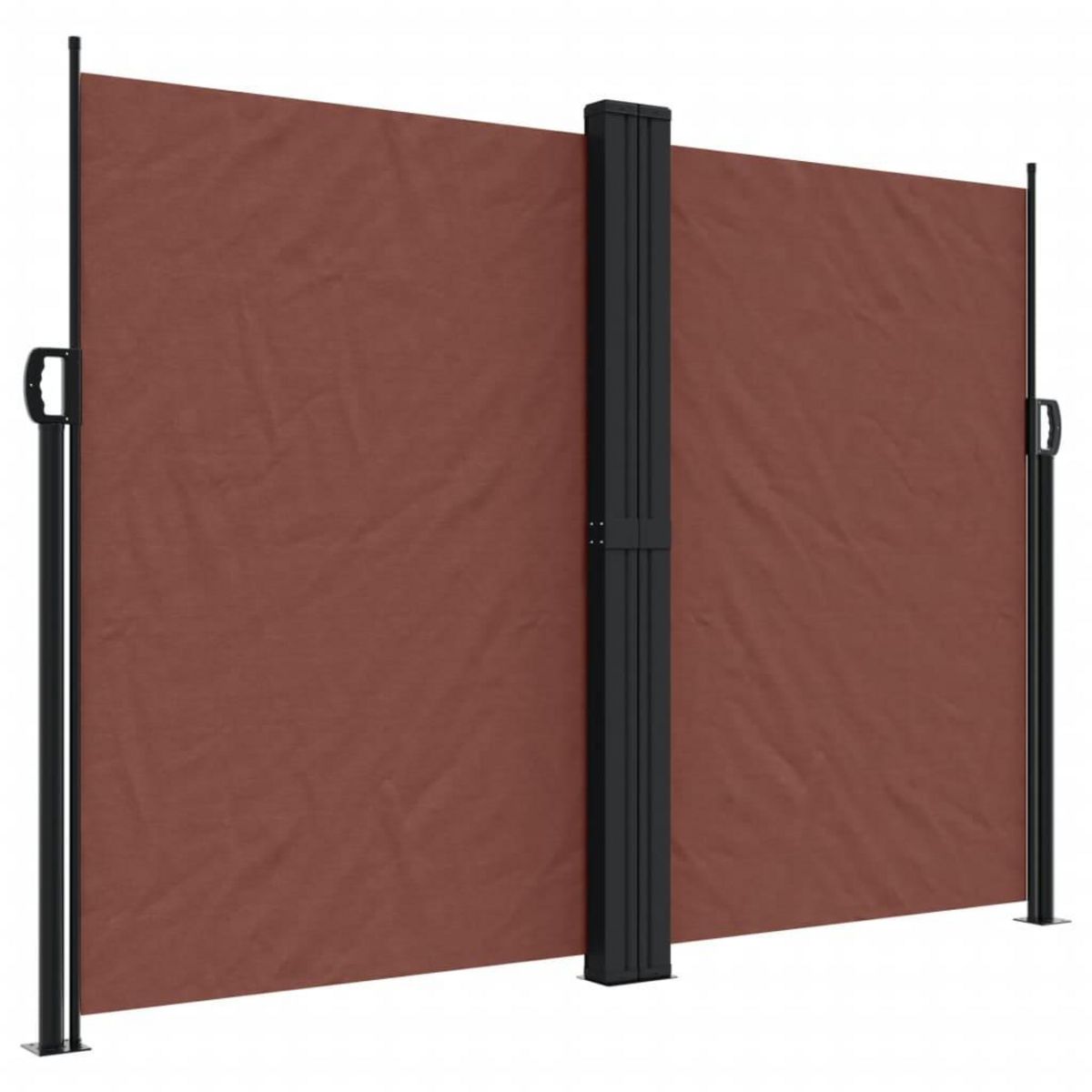 VIDAXL Auvent lateral retractable Marron 180x1200 cm