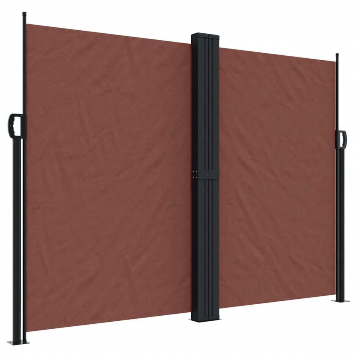 VIDAXL Auvent lateral retractable Marron 180x1200 cm