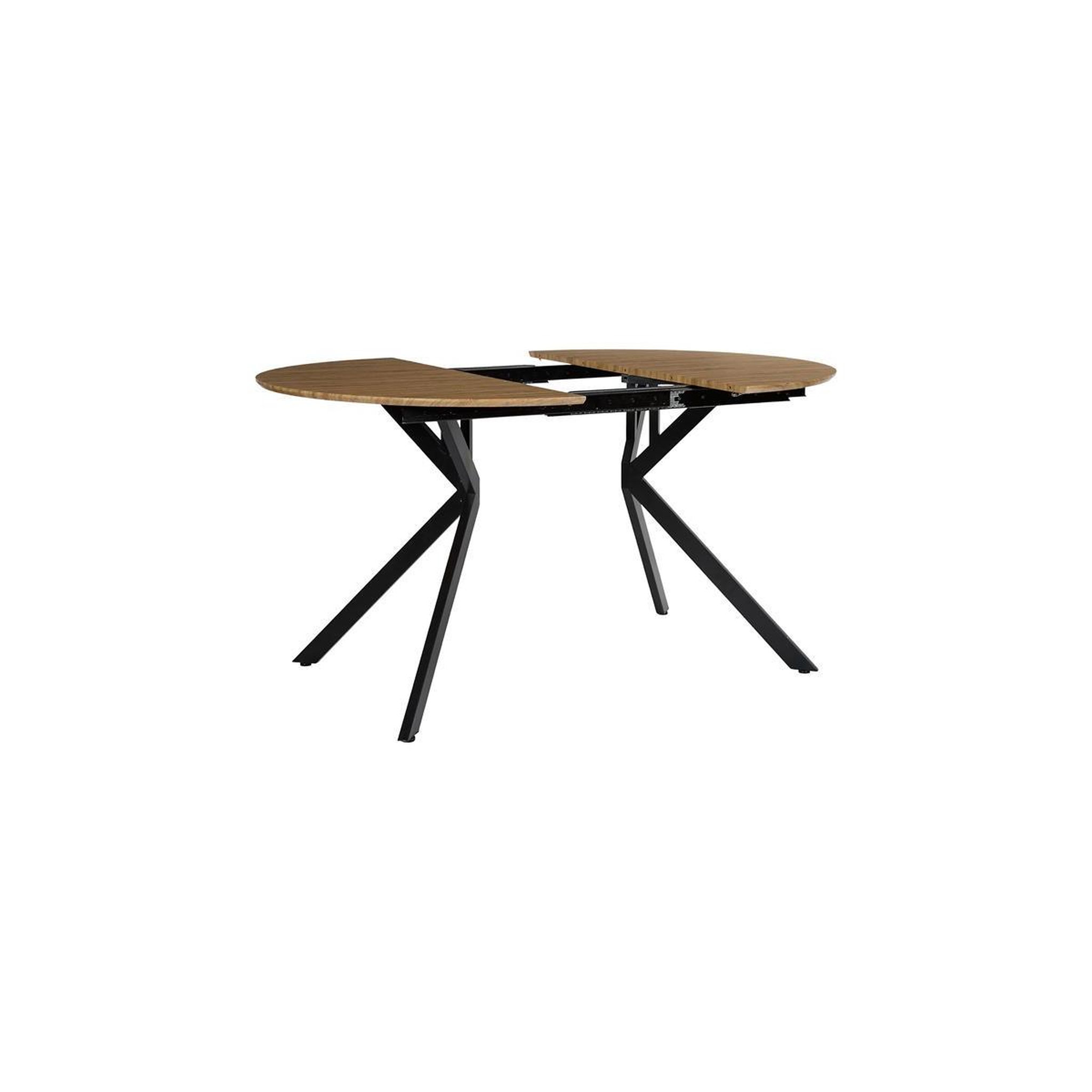 Voir la diapositive 3 : The Home Deco Factory Table à manger extensible  heritage  110-200cm marron & noir