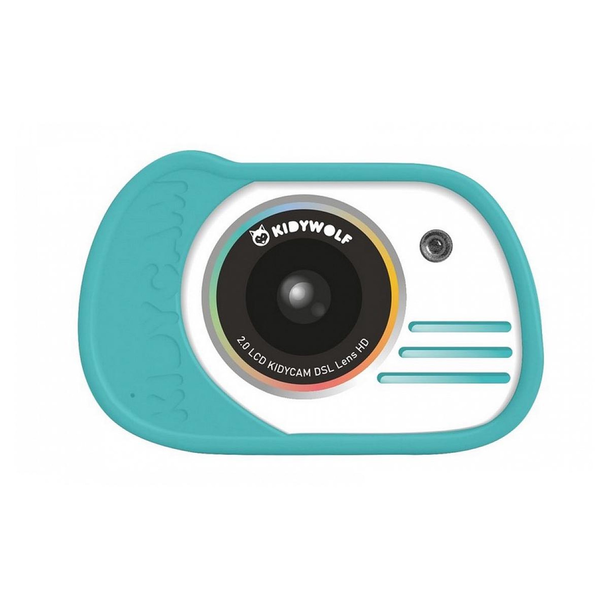 Voir la diapositive 3 : KIDYWOLF Kidycam Appareil photo enfant numerique bleu cyan
