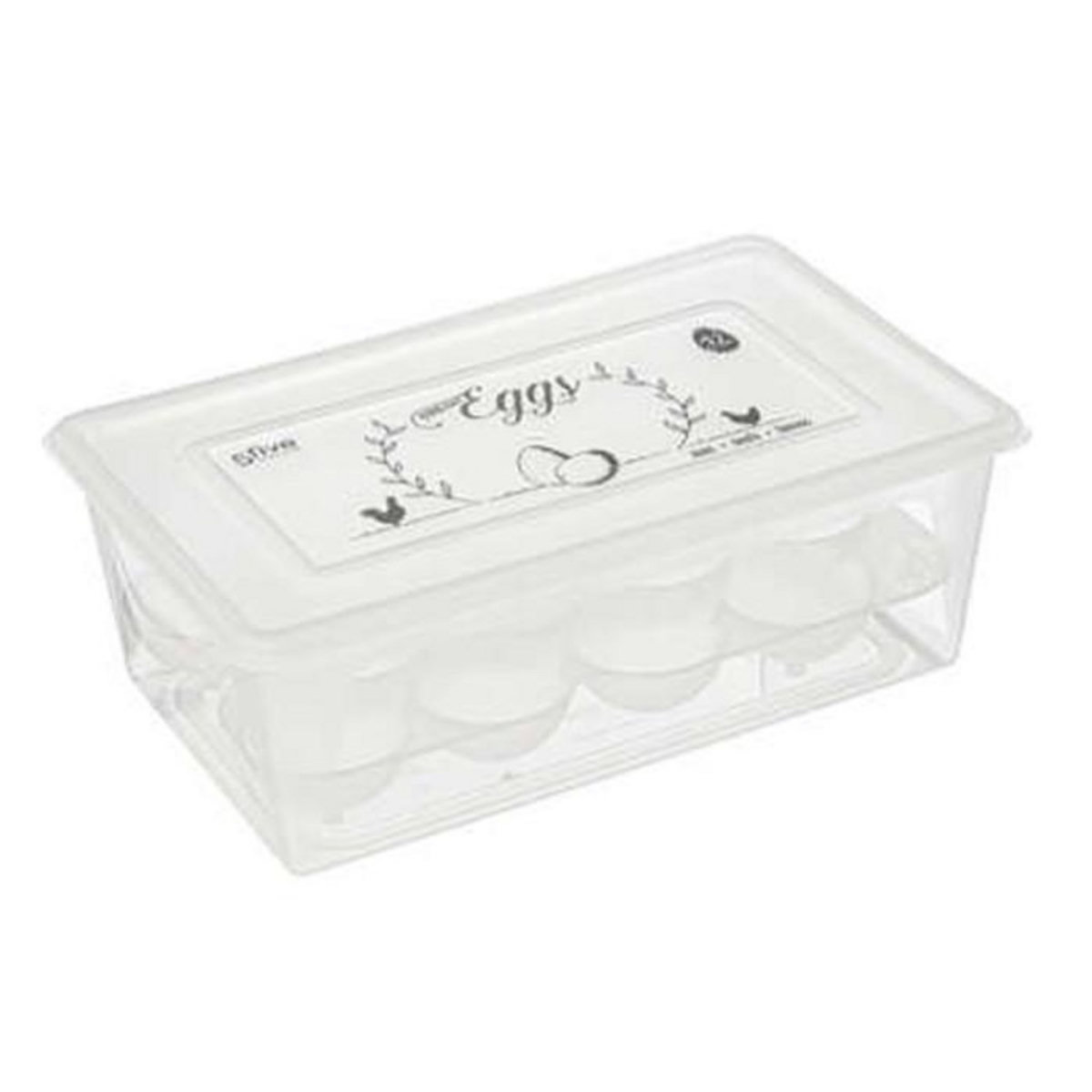 FIVE Boîte à Œufs  12 Compartiments  23cm Transparent