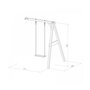 Voir la diapositive 3 : Axi House AXI Portique mural en bois Blanc Marron 1 balançoire 160x171x207cm