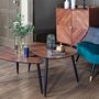 Voir la diapositive 5 : ATMOSPHERA Lot de 2 tables basses façon Noyer  Mileo  Atmosphera