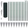 Voir la diapositive 2 : VIDAXL Cloture Euro Acier 25 x 1,7 m Vert