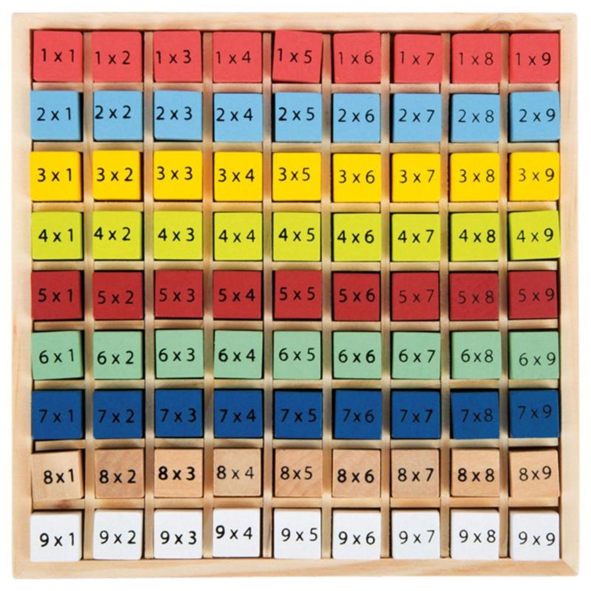 SMALL FOOT Small Foot - Wooden Math Multiplication Color, 82dlg. 11163