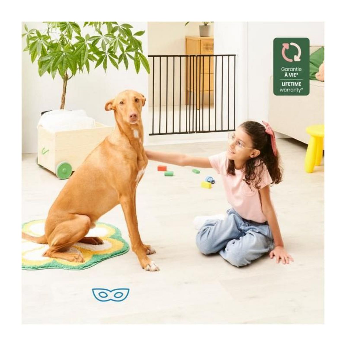 BADABULLE Badabulle Barriere de sécurité Enfant Safe&Protect XL - Extensible (60 a 106.5 cm) - Ouvertures Extra Large - Fixation Vis, No