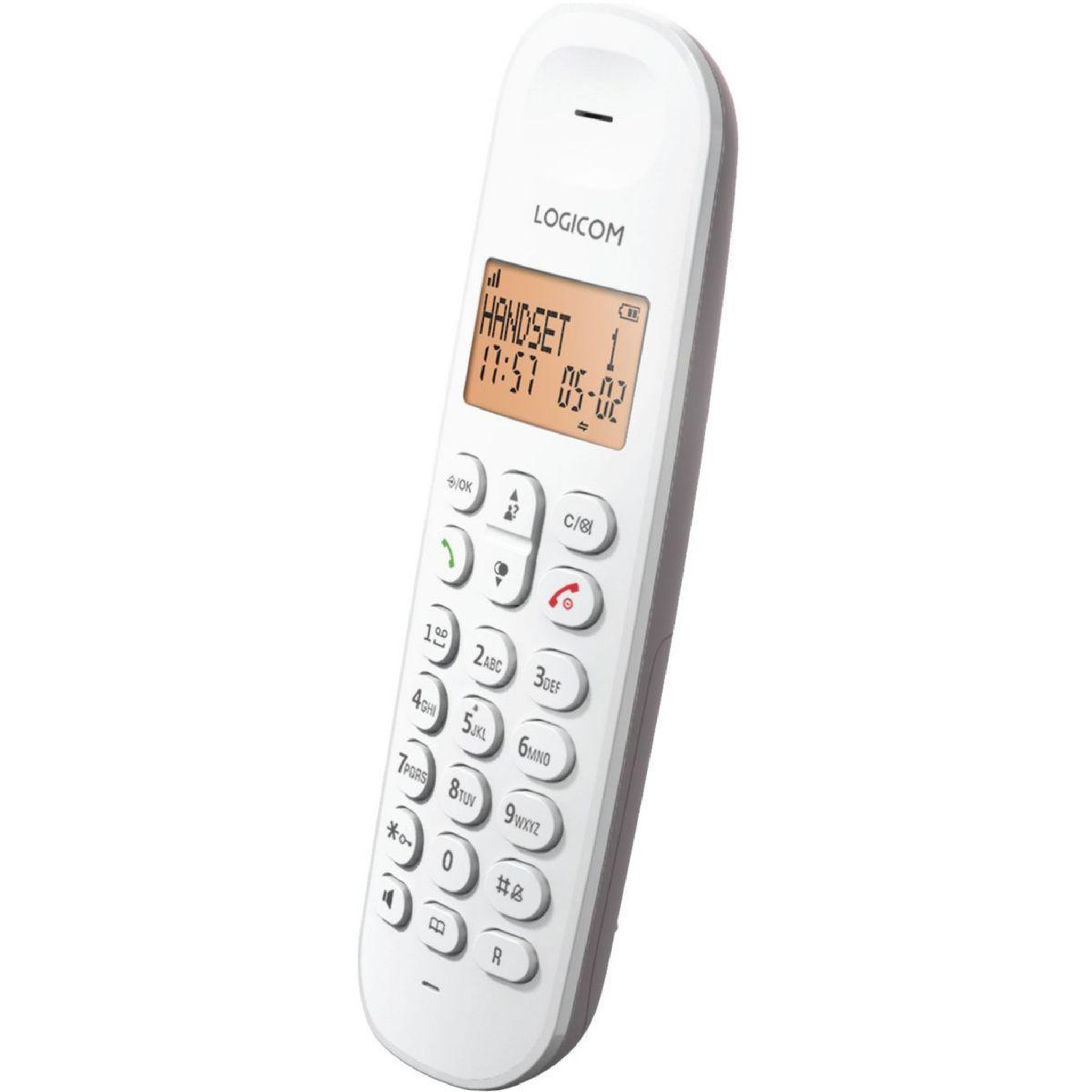 Voir la diapositive 3 : Logicom Téléphone sans fil Iloa 150 Solo Taupe