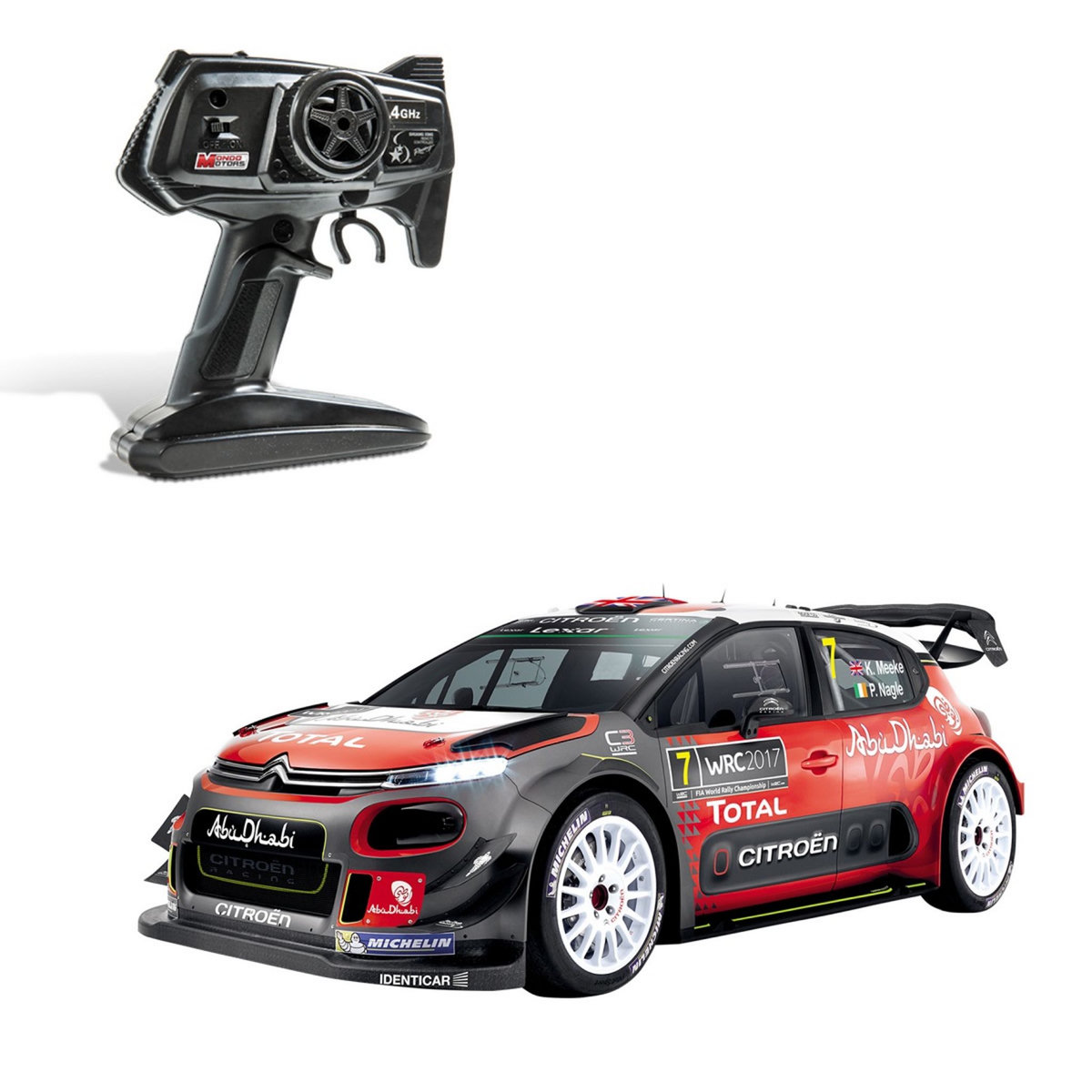 Wheelfun Drift Car 1/43 4WD RC – Mini Voiture 11 Cm, 2,4 GHz, Batterie 200 MAh, 30 Min De Jeu – Sans Gyroscope, Haute Vitesse – Cadeau Hobby