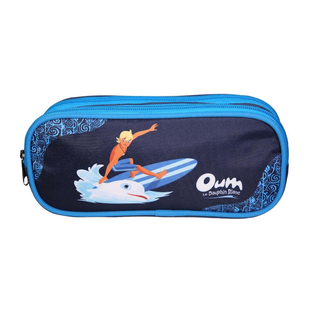 Bagtrotter BAGTROTTER Trousse scolaire 2 compartiments Oum Le Dauphin Bleu
