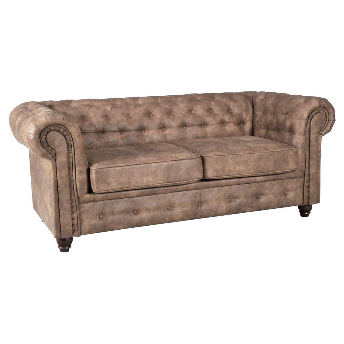 Canapé capitonné 2 places CHESTERFIELD