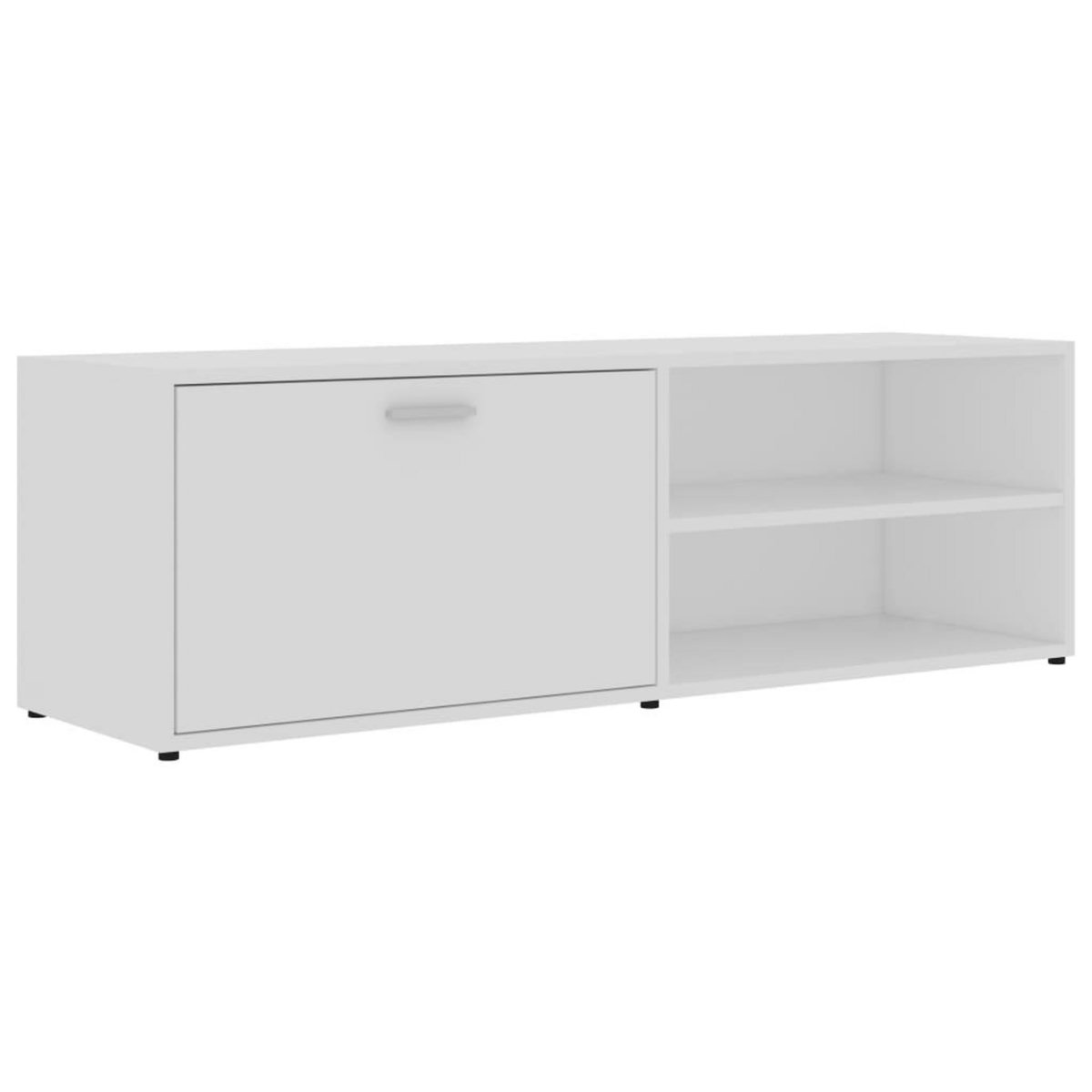 VIDAXL Meuble TV Blanc 120x34x37 cm Bois d'ingenierie