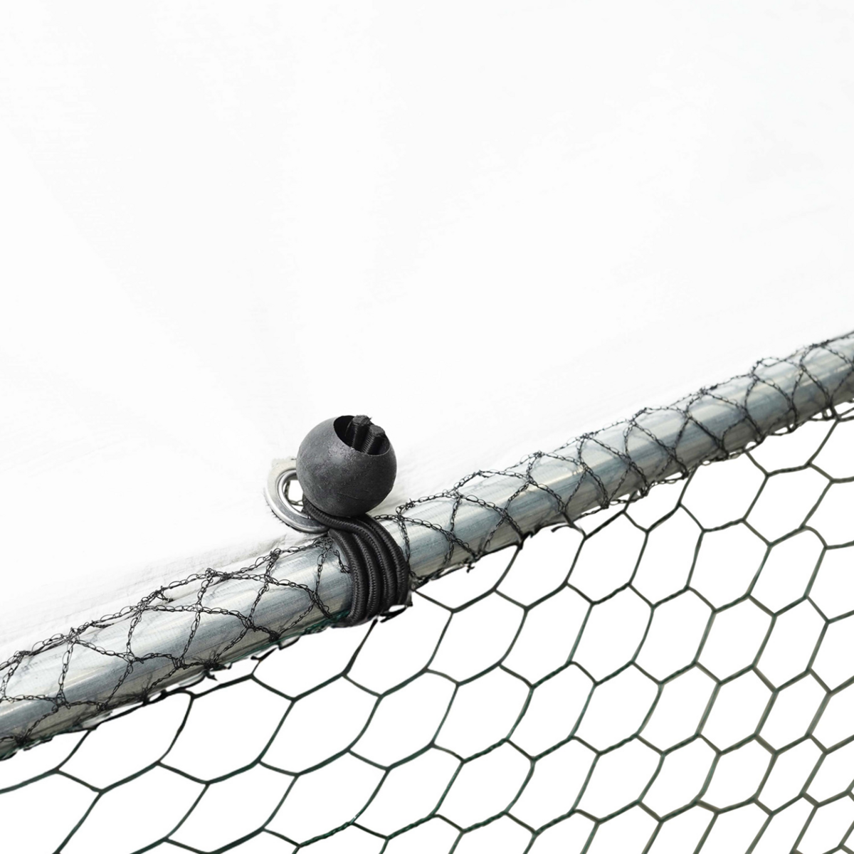 ID MARKET Enclos poulailler 18 m² parc grillagé 6x3 M acier galvanisé