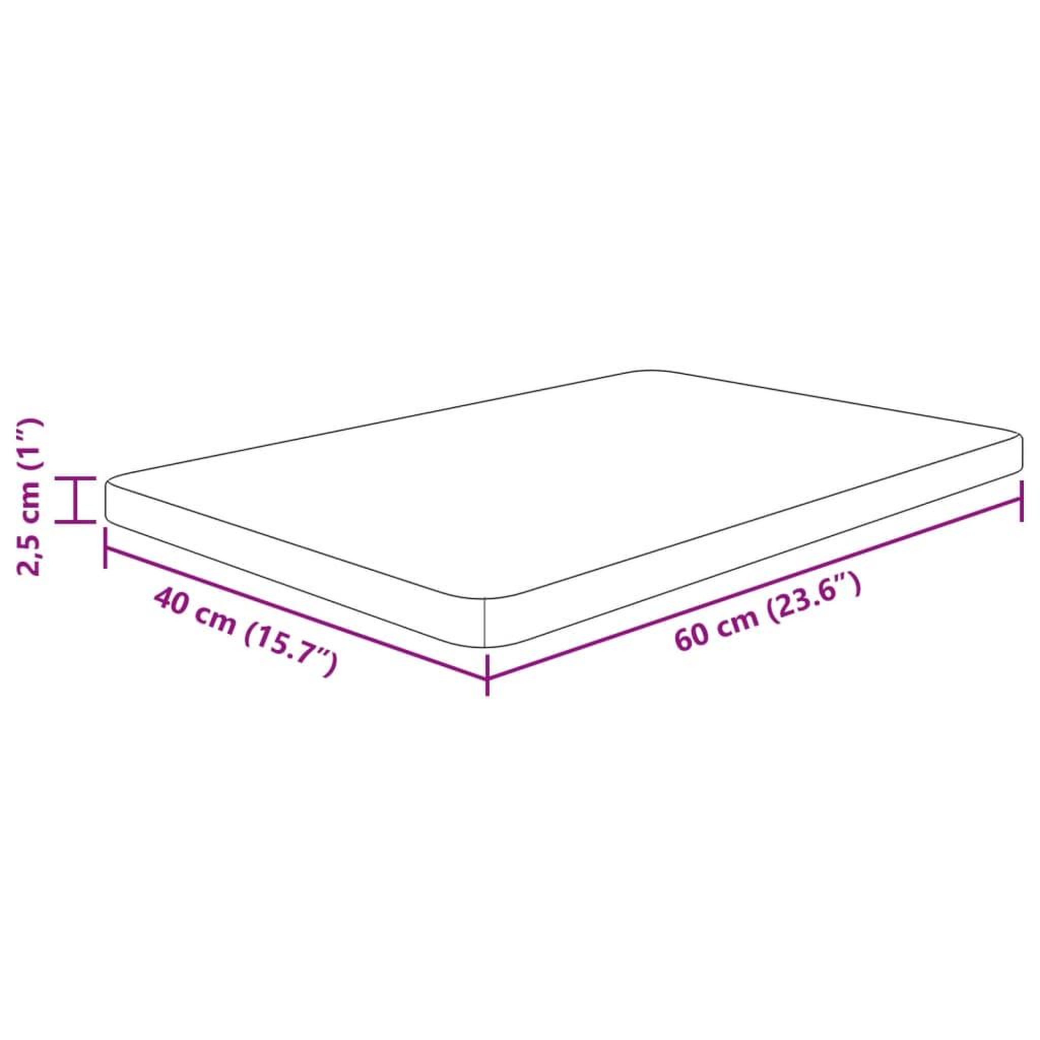 Voir la diapositive 5 : VIDAXL Comptoir de salle de bain Marron fonce 60x40x2,5 cm Bois traite