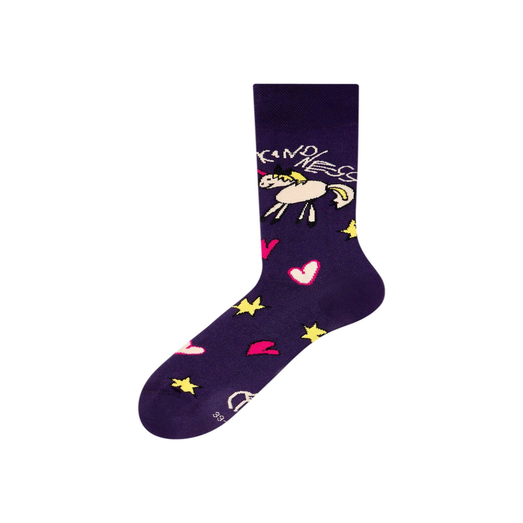 DEDOLES Une chaussette edition limitée gentillesse. Coloris disponibles : Violet