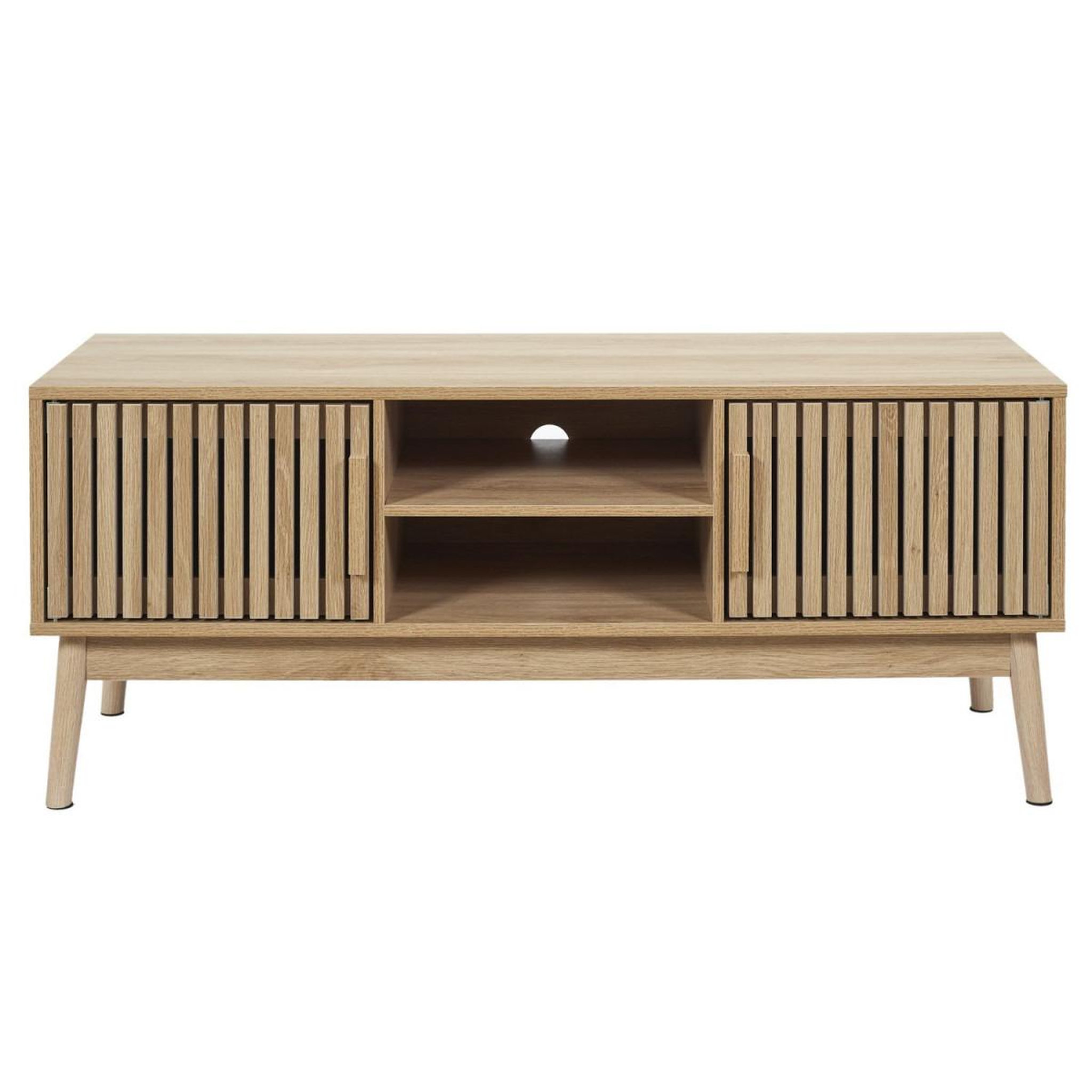 Voir la diapositive 2 : The Home Deco Factory Meuble tv 2 portes  klaus  117cm marron