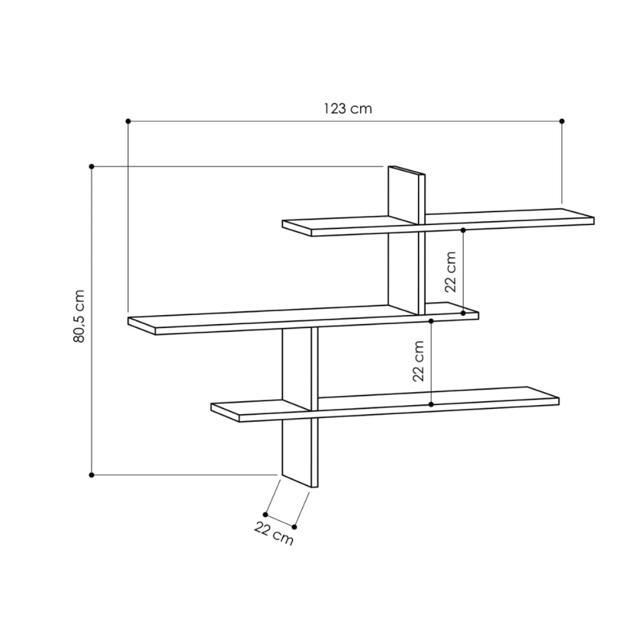 Voir la diapositive 4 : CONCEPT USINE Etagère murale design tana