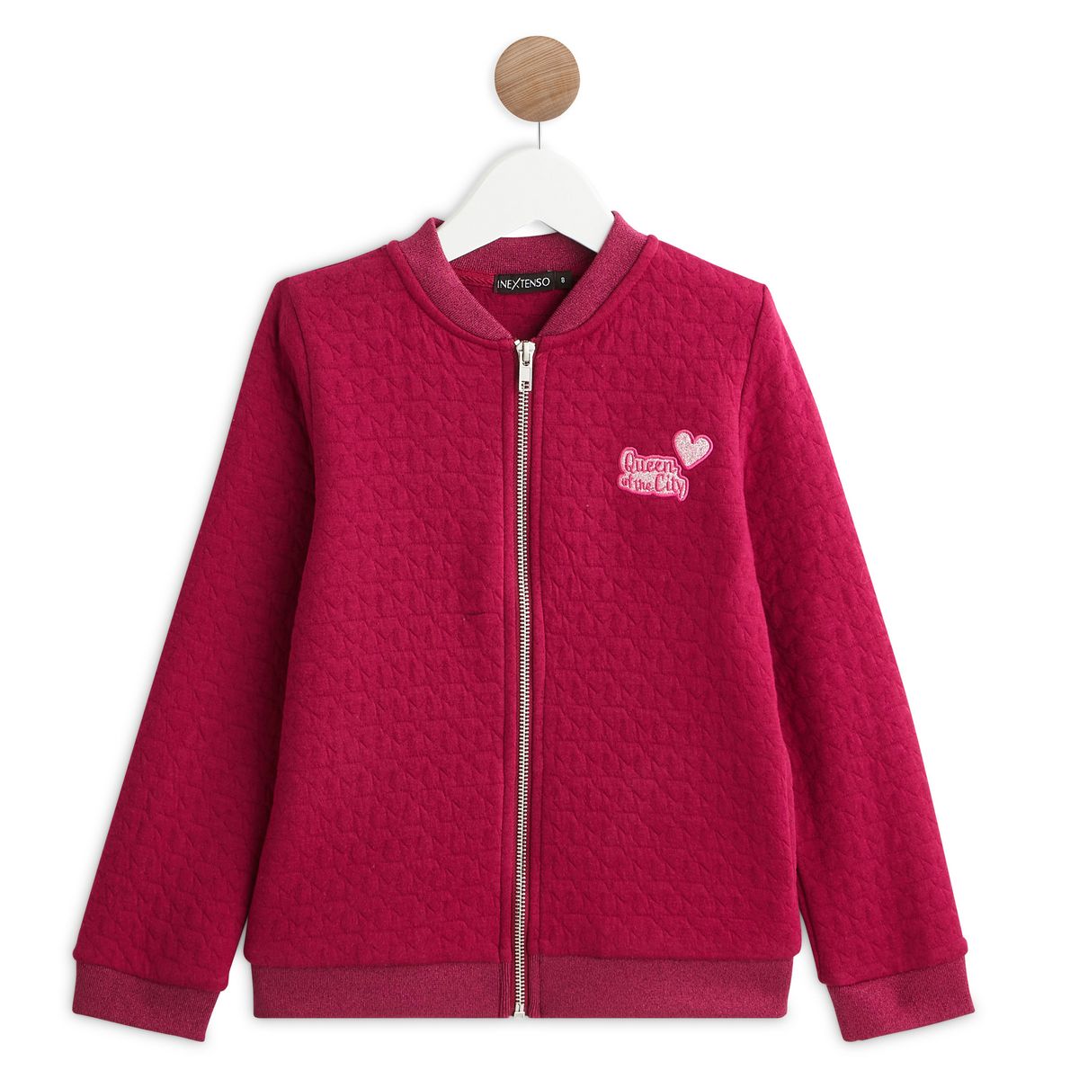 IN EXTENSO Sweat molleton zippé fille