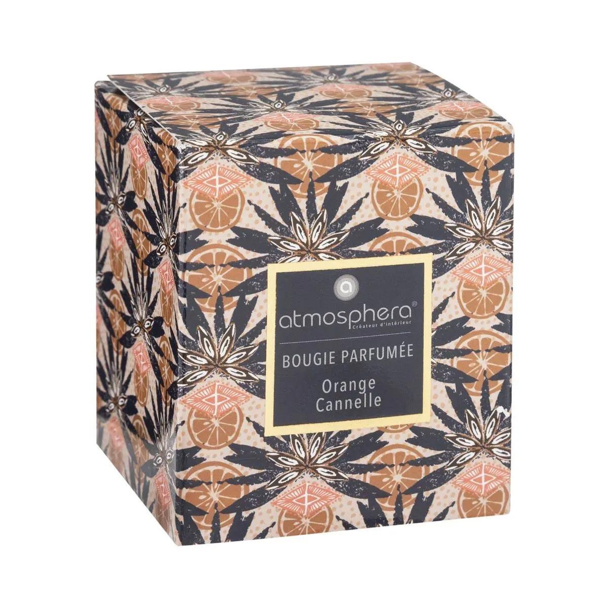 Voir la diapositive 2 : COMPTOIR DE LA BOUGIE Bougie parfumée en verre  neda  110g orange cannelle