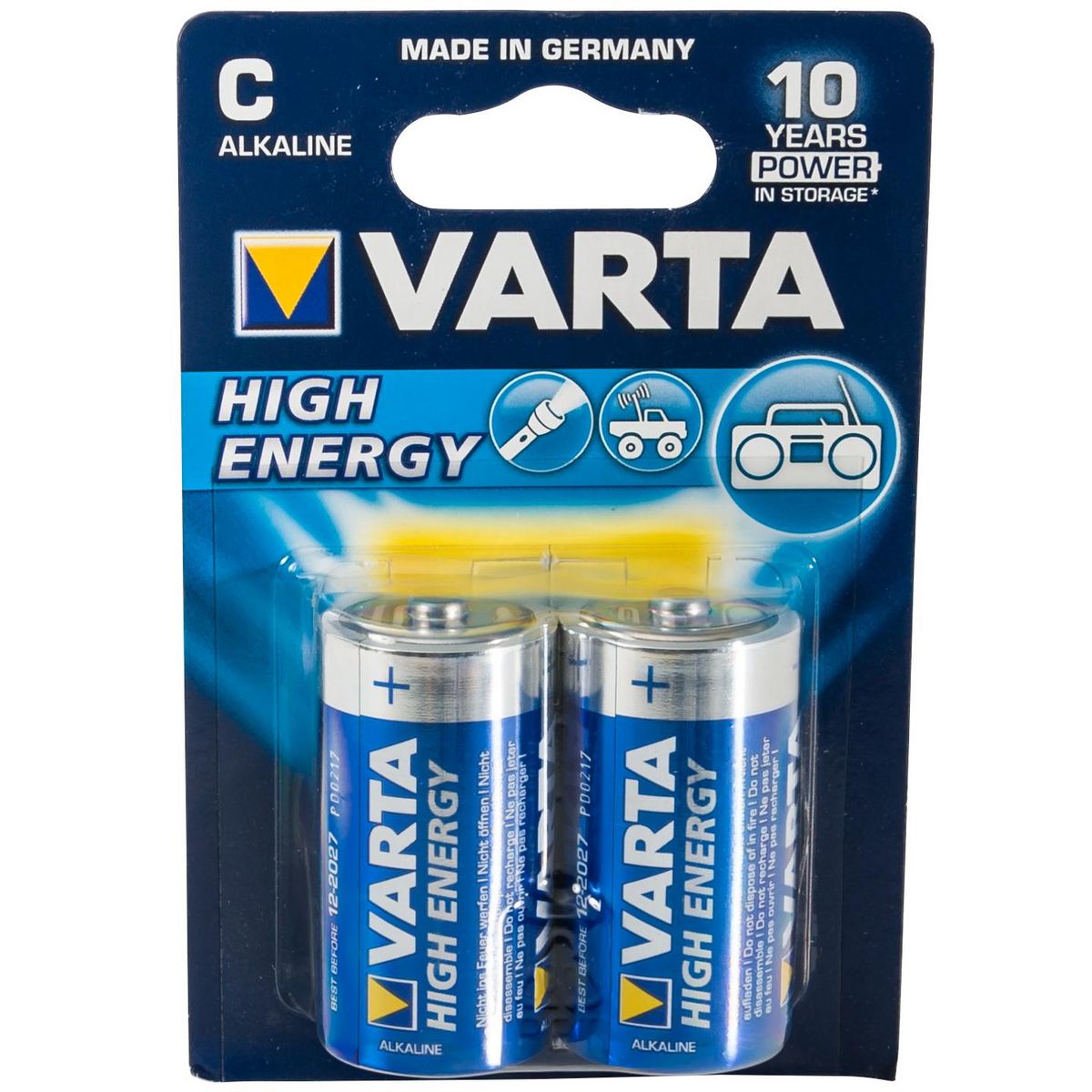 Varta Lot de 2 piles Alcaline C, LR14 Varta High Energy