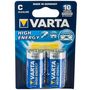 Voir la diapositive 2 : Varta Lot de 2 piles Alcaline C, LR14 Varta High Energy