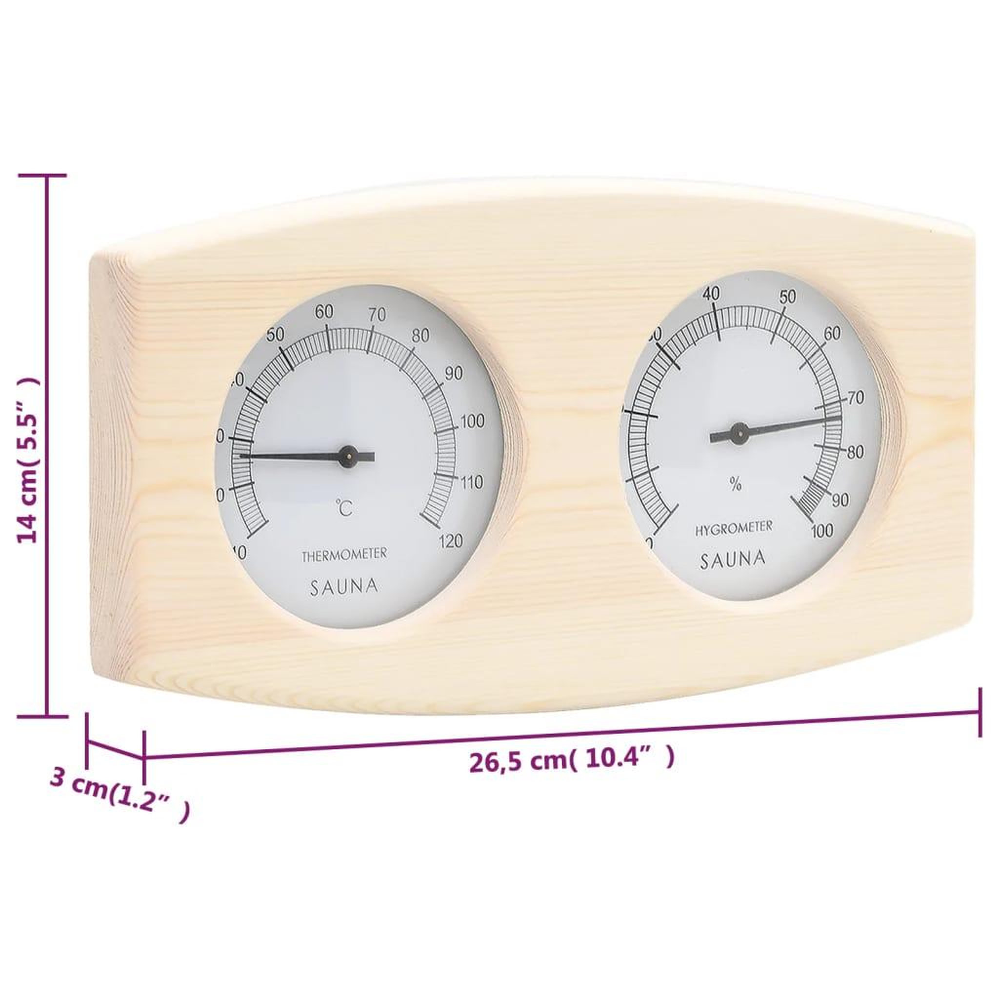 Voir la diapositive 6 : VIDAXL Ensemble 2 en 1 hydrothermographe et minuterie a sable de sauna