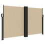 Voir la diapositive 2 : VIDAXL Auvent lateral retractable beige 140x1200 cm