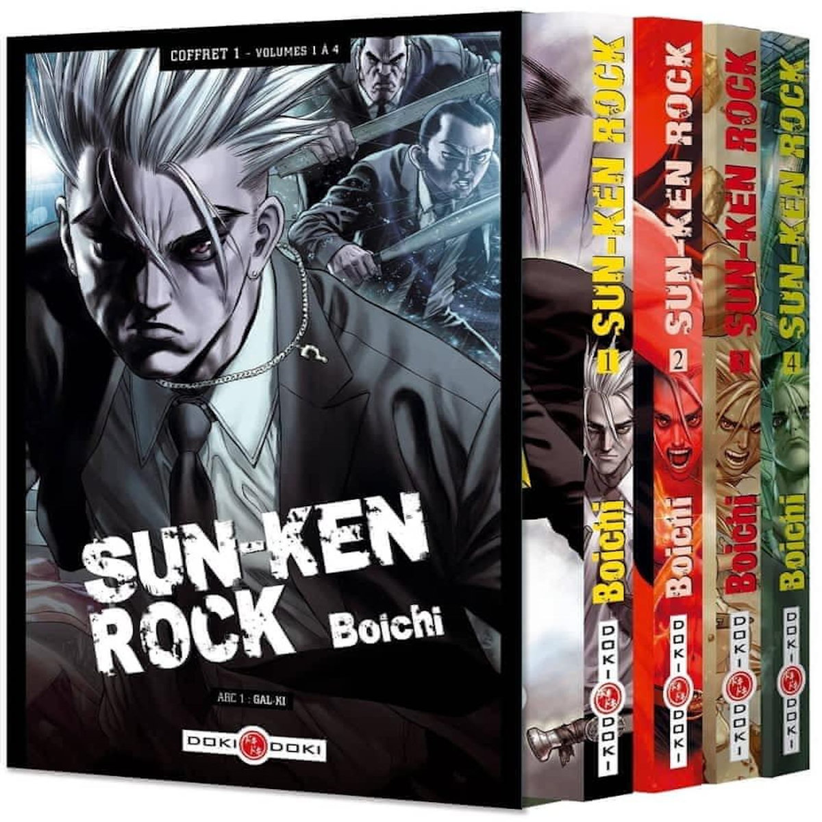 SUN-KEN ROCK TOMES 1 A 4 : COFFRET EN 4 VOLUMES. AVEC UNE ILLUSTRATION COLLECTOR OFFERTE, Boichi