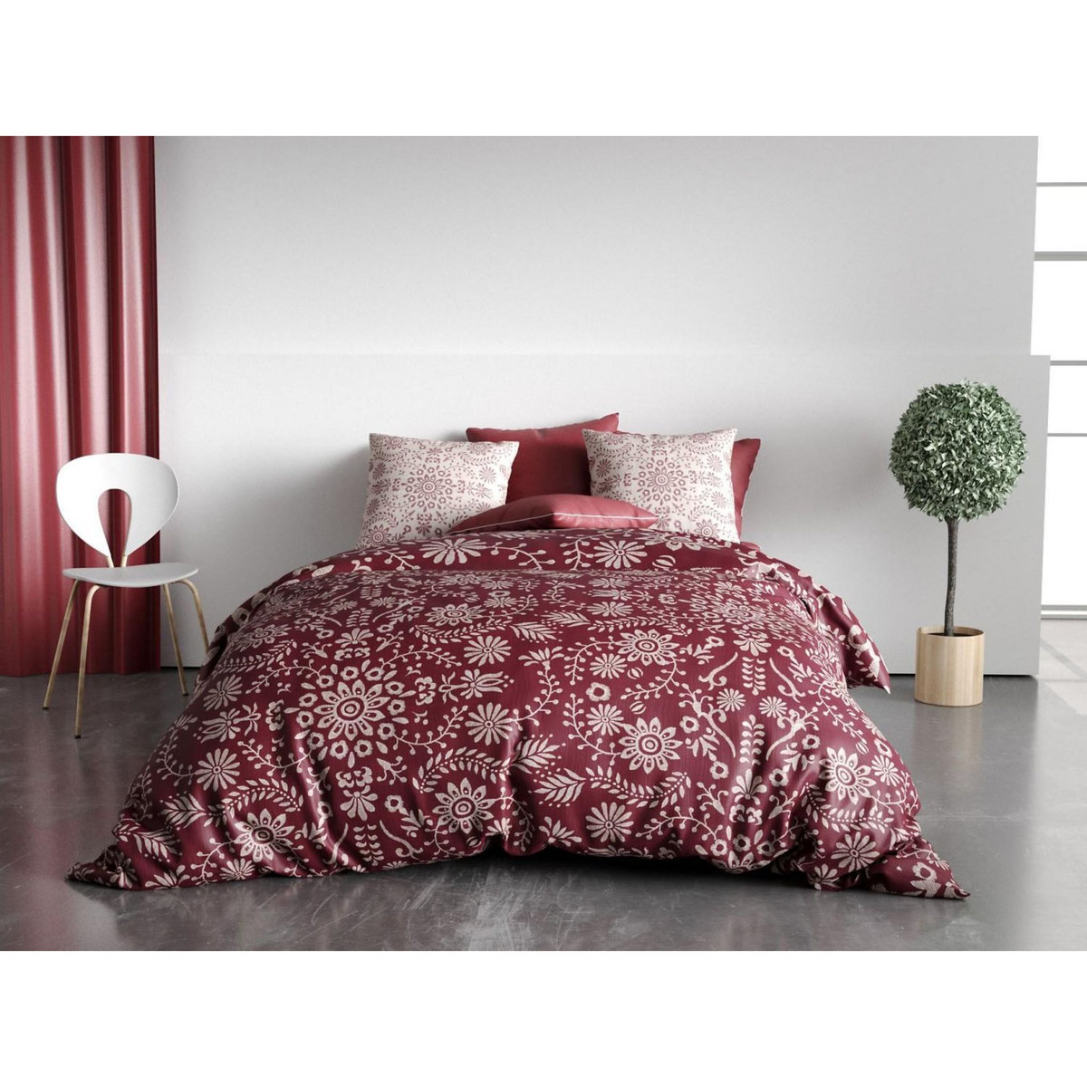 Les Ateliers du Linge Parure housse de couette 100% coton bio 57fils-vishka