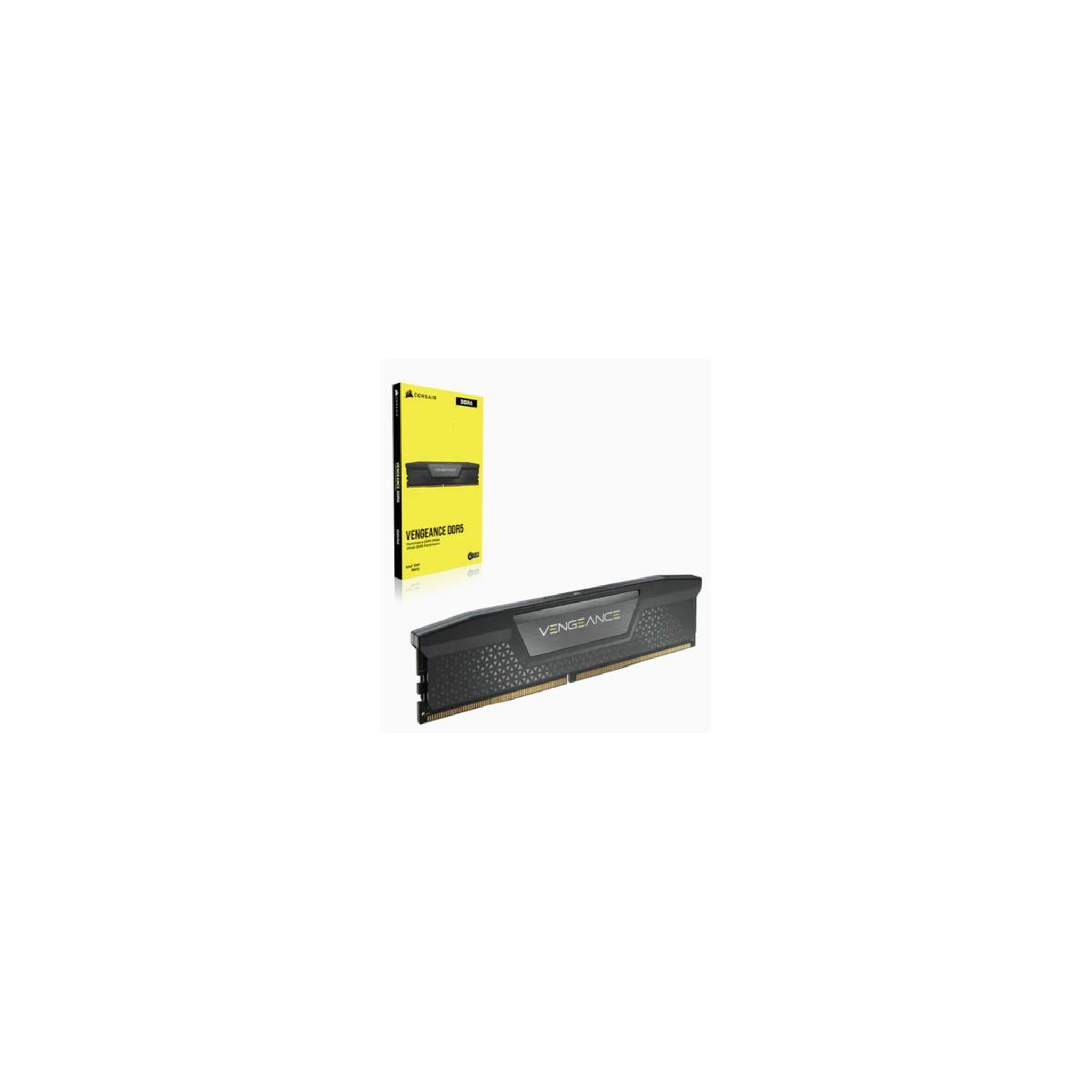Voir la diapositive 3 : Corsair Mémoire RAM - CORSAIR - Vengeance DDR5 - 16GB 2x8GB DIMM -5200MT/s - Intel XMP - 1.25V - Noir (CMK16GX5M2B5200C40)