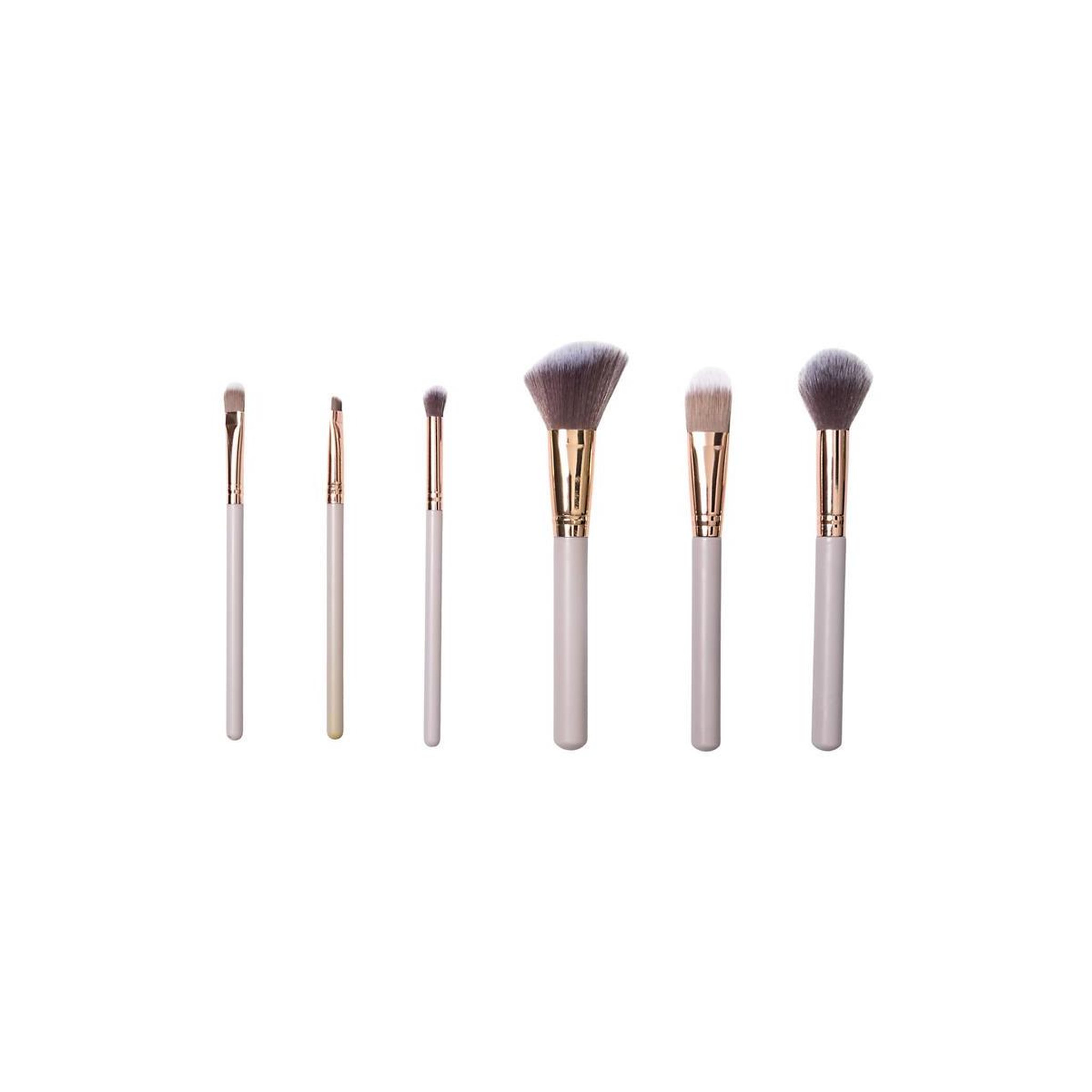 Cosmetic Club Lot de 6 pinceaux maquillage  rotatif  24cm noir