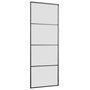 Voir la diapositive 5 : VIDAXL Porte coulissante kit de quincaillerie noir 76x205 cm verre ESG