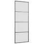 Voir la diapositive 5 : VIDAXL Porte coulissante kit de quincaillerie noir 76x205 cm verre ESG
