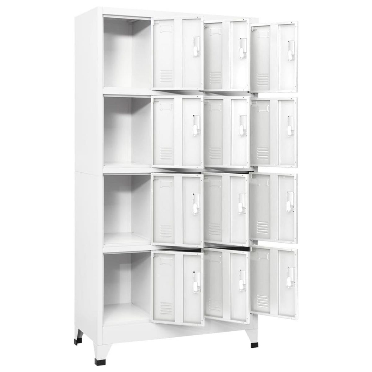 VIDAXL Armoire a casier avec 12 compartiments 90x45x180 cm