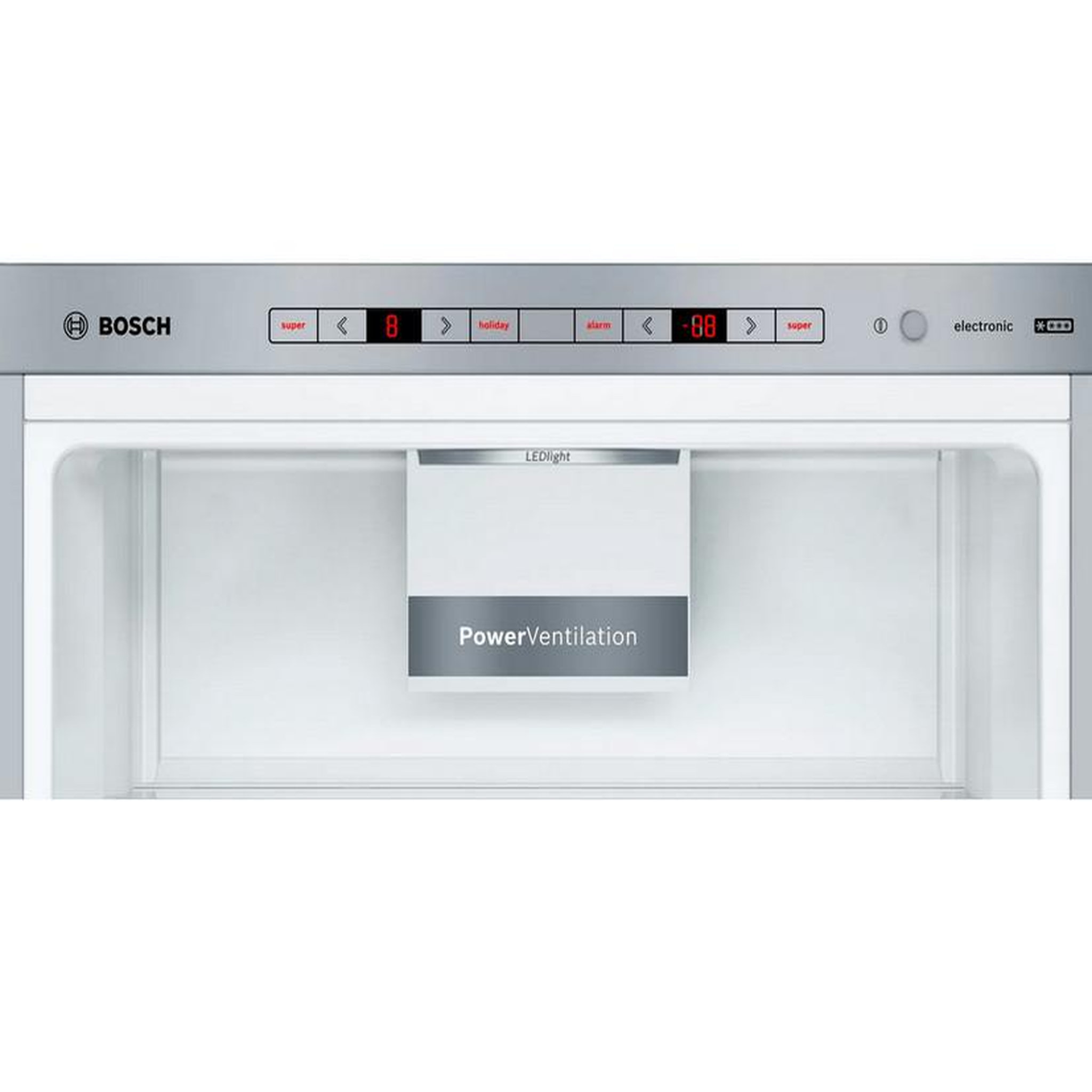 Voir la diapositive 4 : BOSCH Réfrigérateur combiné 60cm 343l lowfrost - KGE398IBP