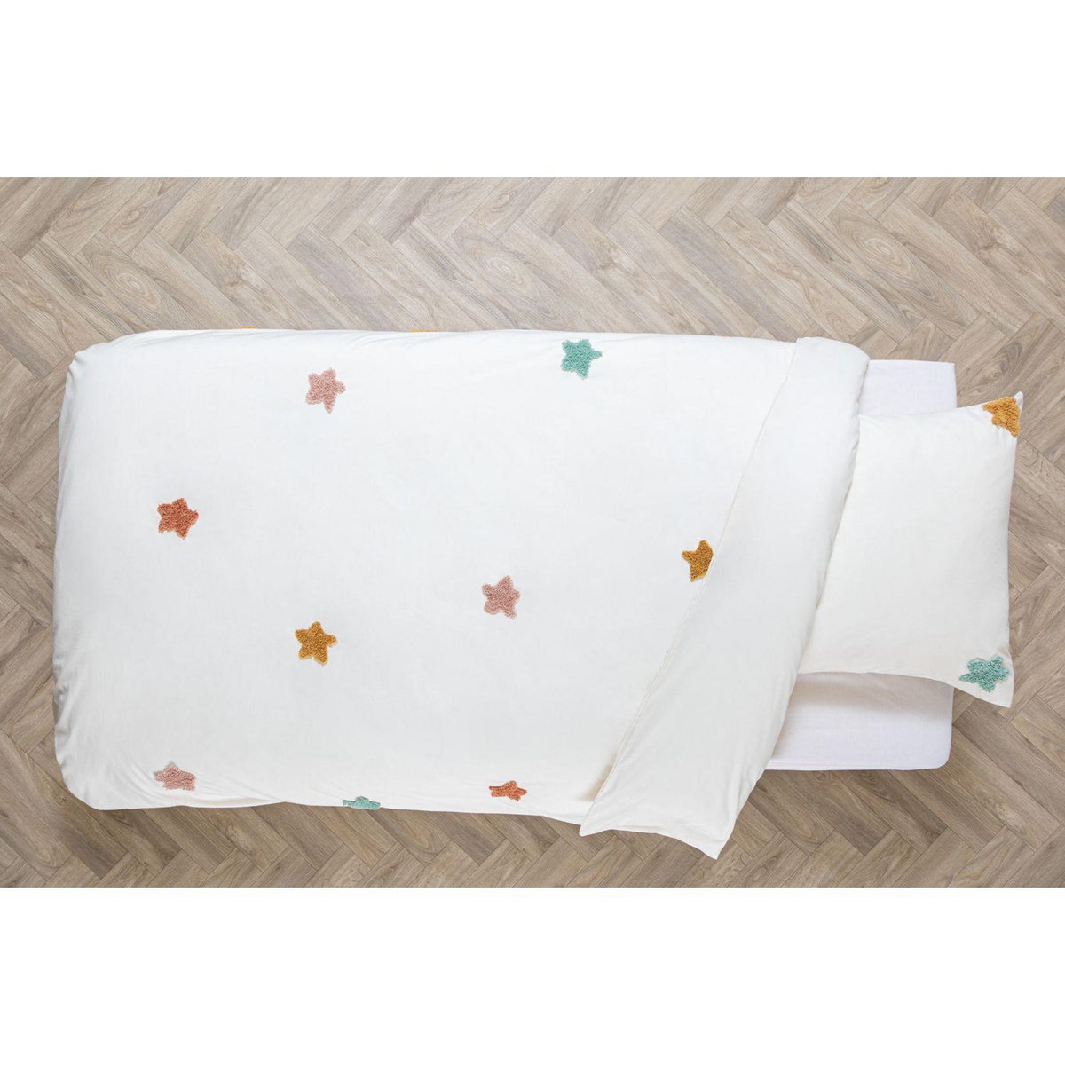 ATMOSPHERA Parure de lit enfant Etoile en coton tufté - 140 x 200 cm