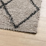 Voir la diapositive 4 : VIDAXL Tapis shaggy a poils longs moderne beige anthracite 100x200 cm