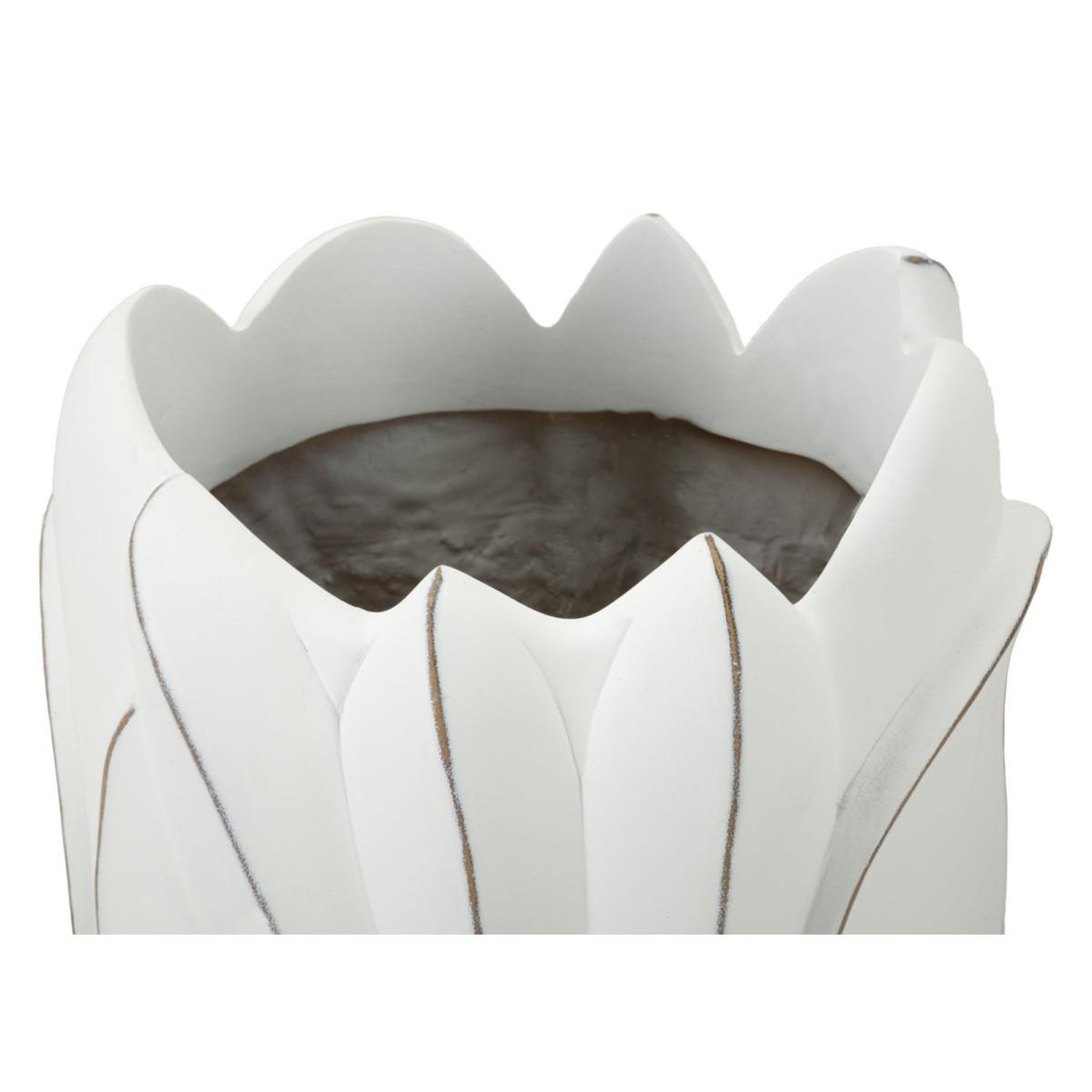 Voir la diapositive 4 : Paris Prix Vase déco en résine  gardy  69cm blanc