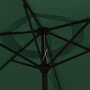 VIDAXL Parasol vert 3 m mat en acier