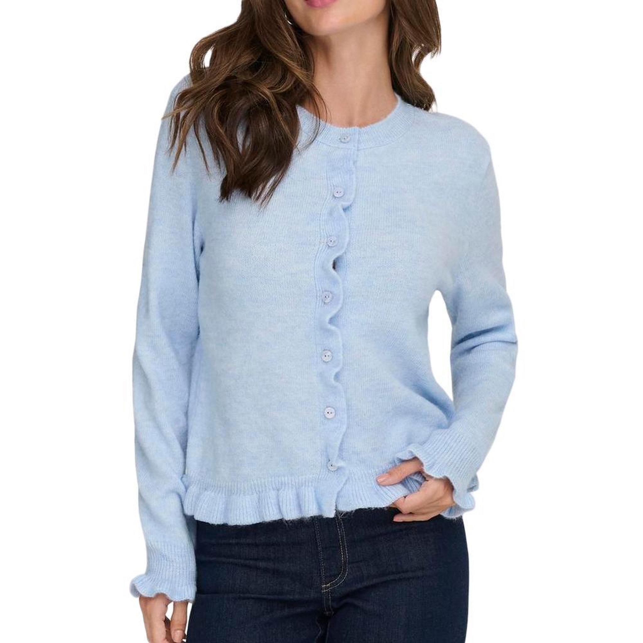 JACQUELINE DE YONG Gilet Bleu Femme JDY Letty. Coloris disponibles : Bleu