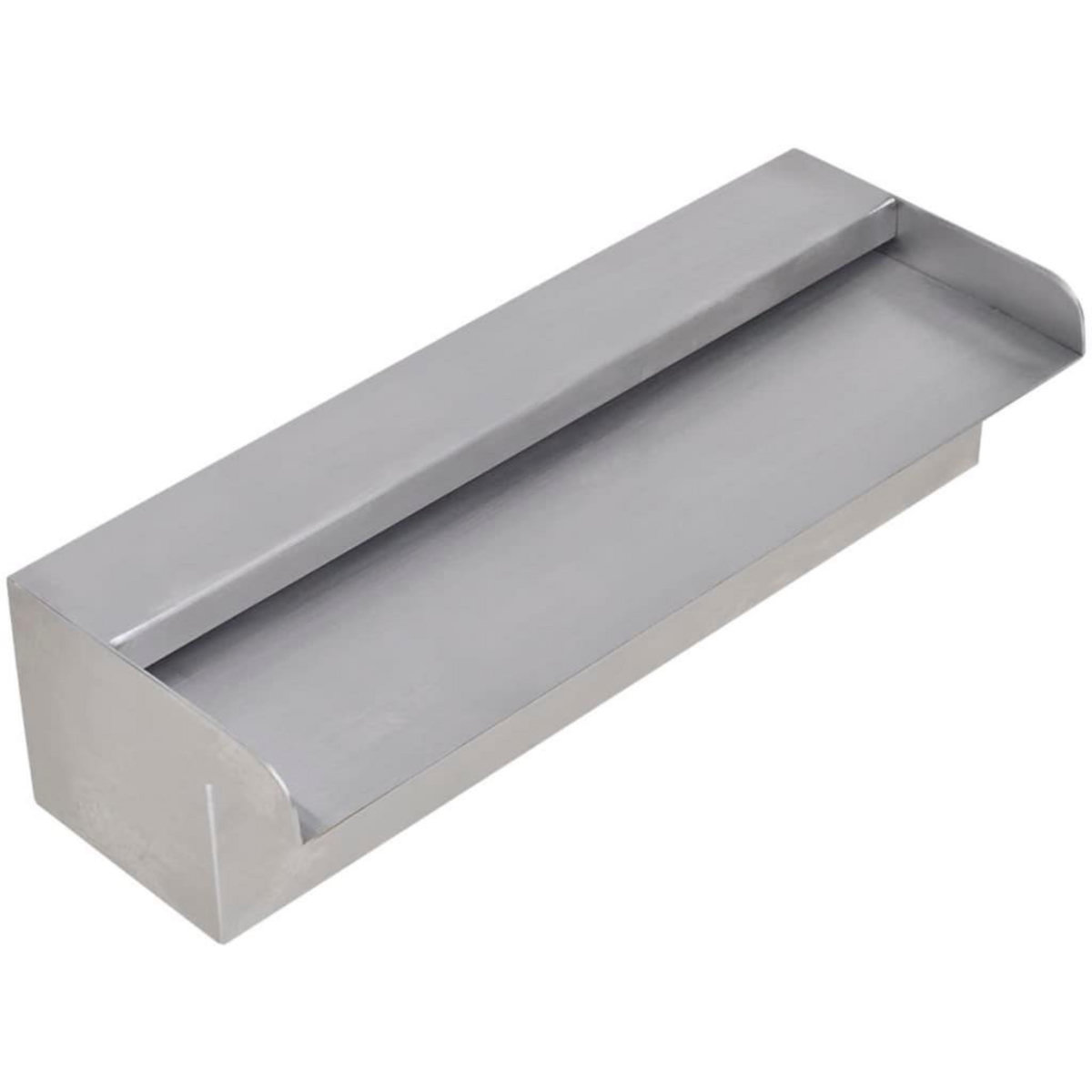 VIDAXL Lame d'eau rectangulaire 30 cm Acier inoxydable pour piscine