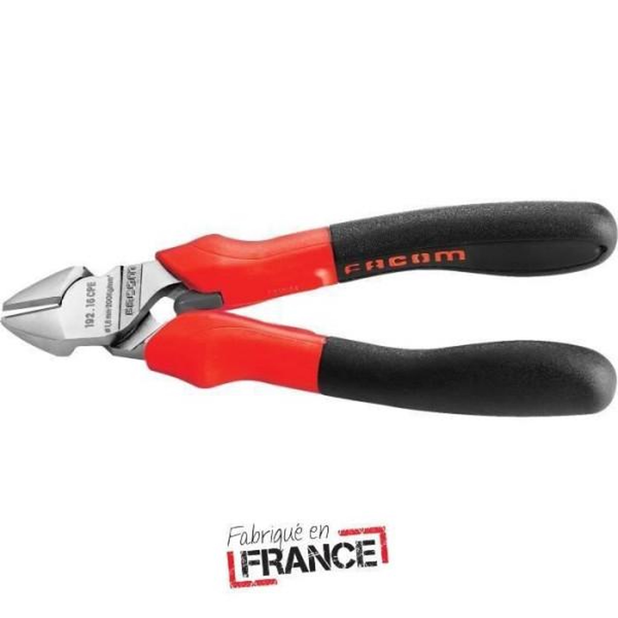 FACOM Pince coupante diagonale FACOM 192A.16CPEPB - Longueur 160 mm - Plastique - Gris