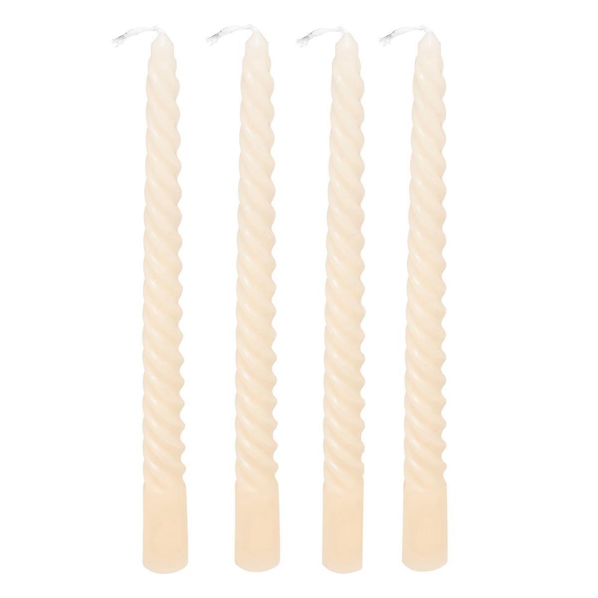 ATMOSPHERA Lot de 4 Bougies Bâton  Hugo  180g Ivoire