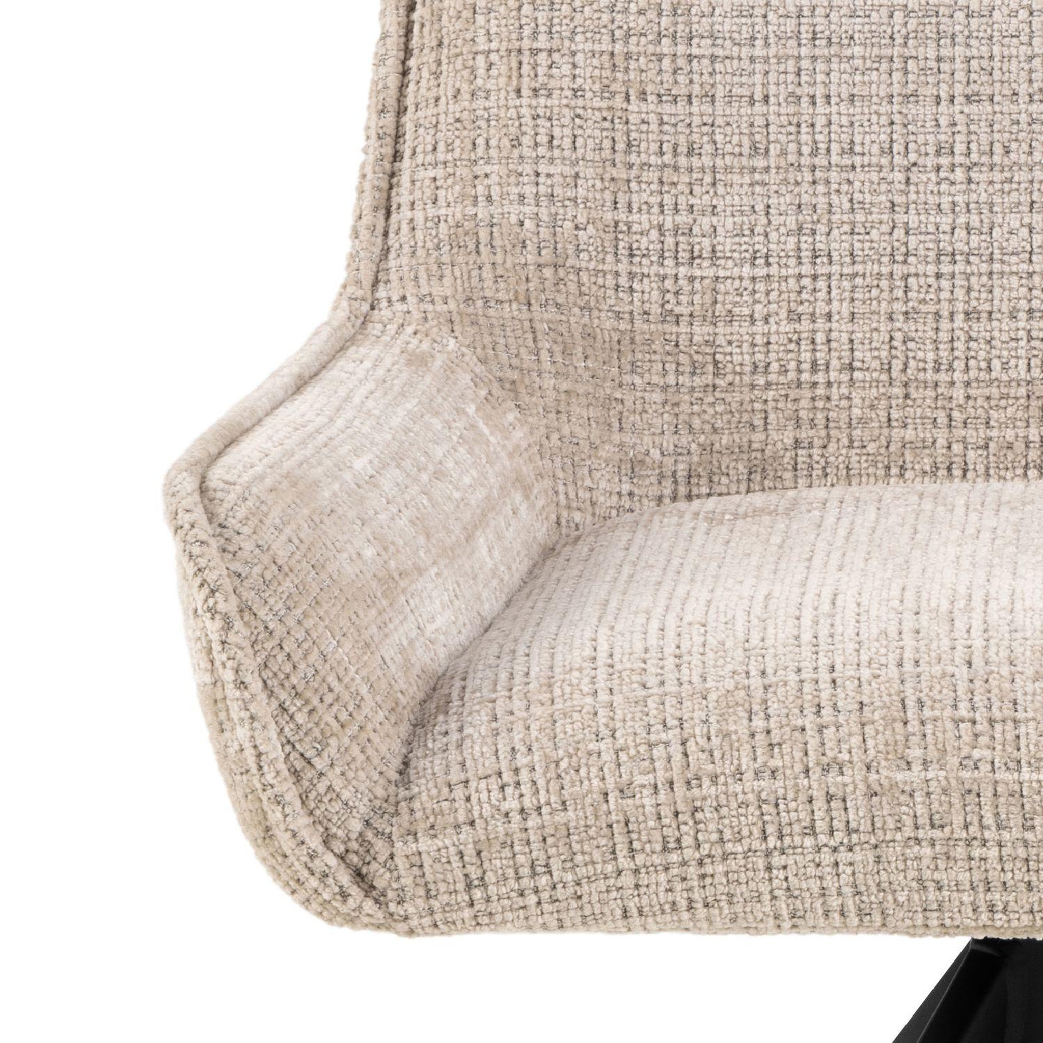 Voir la diapositive 5 : TOILINUX Lot de 2 chaises de salle à manger memphis - beige